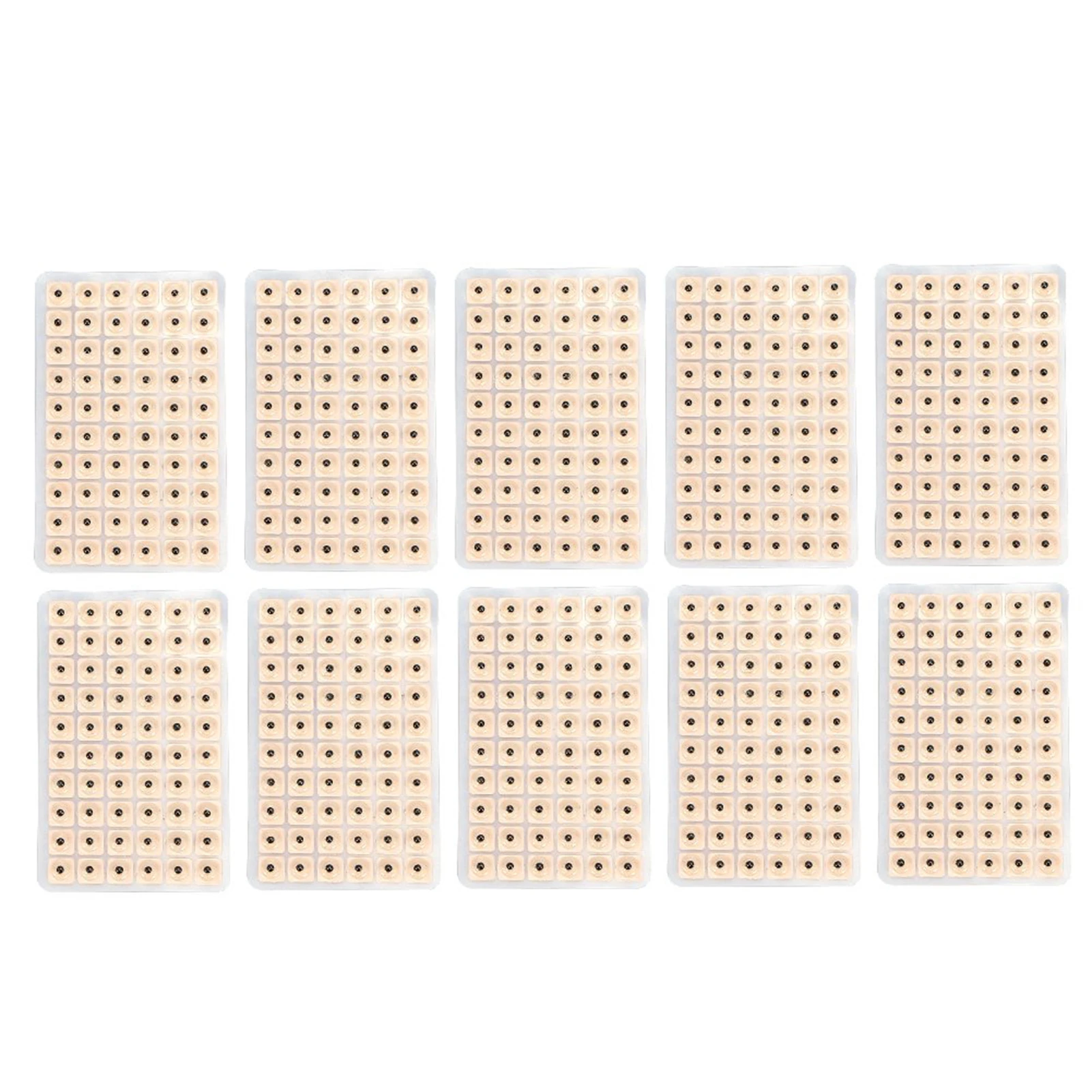 600pcs Ear Care Ear Acupuncture Massage Therapy Needle Patch Seeds Sticker Auricular Auriculotherapy Vaccaria