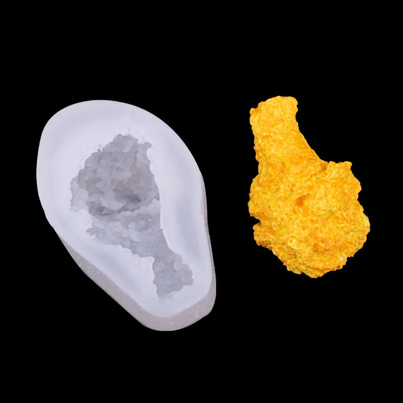 3D Simulation Chicken Leg Shape Fondant Silicone Mold Aromatherapy Gypsum Candle Handicraft DIY Decoration Fragrant Stone Mould