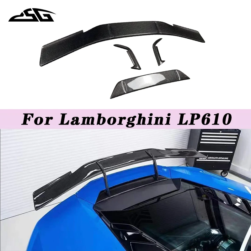 

For Lamborghini LP610 Rear Trunk Lid Spoiler Lip Tail Wing Splitter Extended Flap Rear Wing Diffuser Auto Parts Body Kits
