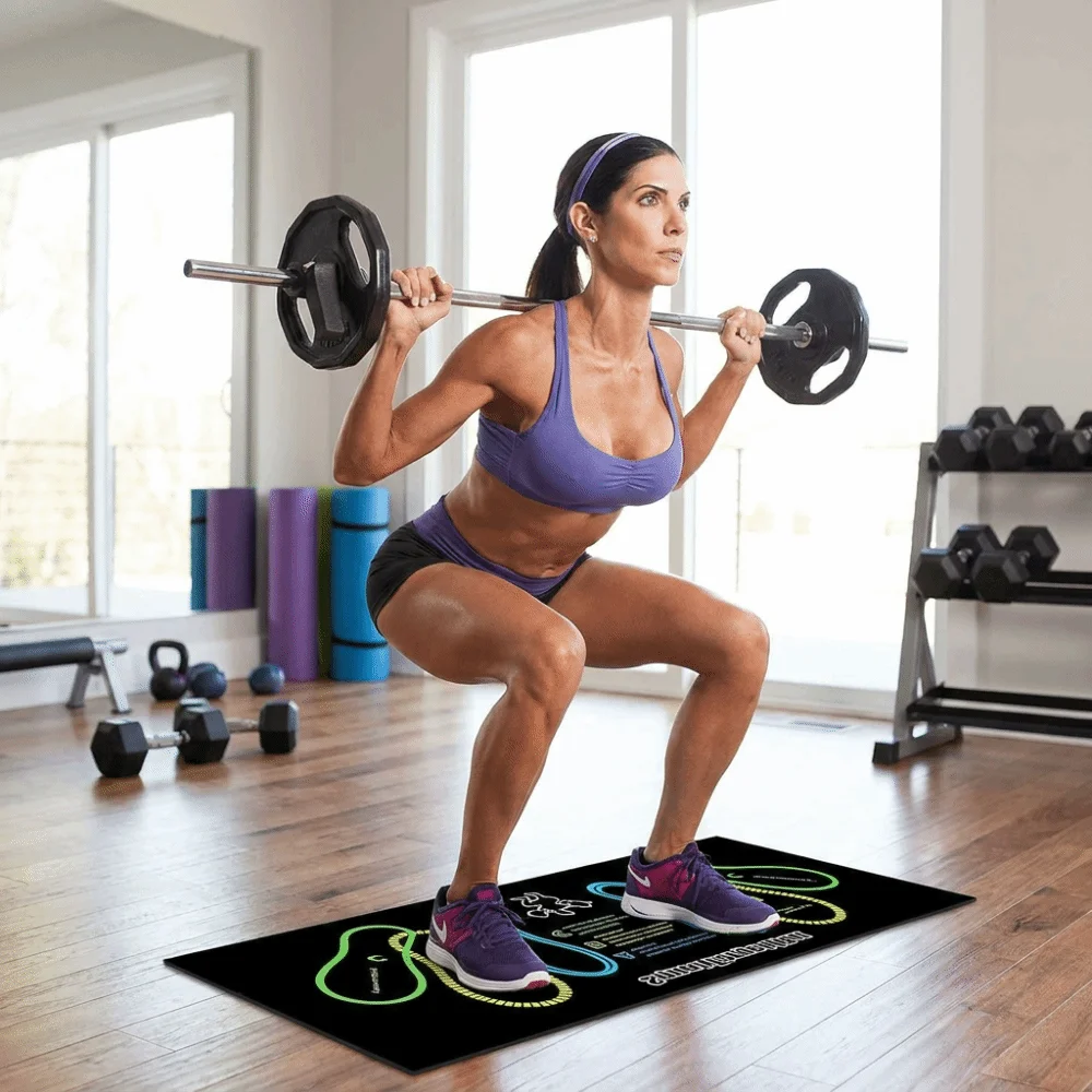 New Non-Slip Glute Training Mat 80*35cm Lightweight Exercise Mat Durable Foot Positioning Mat Home Workout