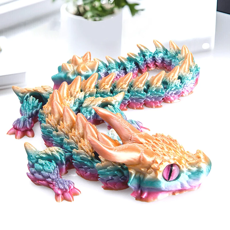Exciting 3D Printed Akatsuki Magic Dragon Toy, Movable Desk Ornament, Ideal Home or Office Decor Gift