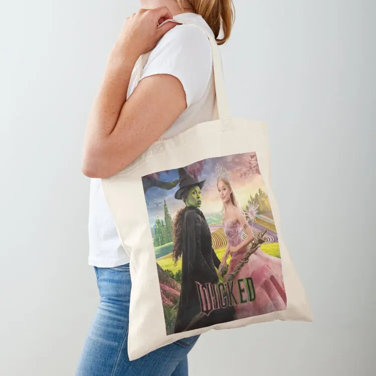 

Wicked Movie Tote Bag custom tote bag Women's shopper Women bags tote bag men's