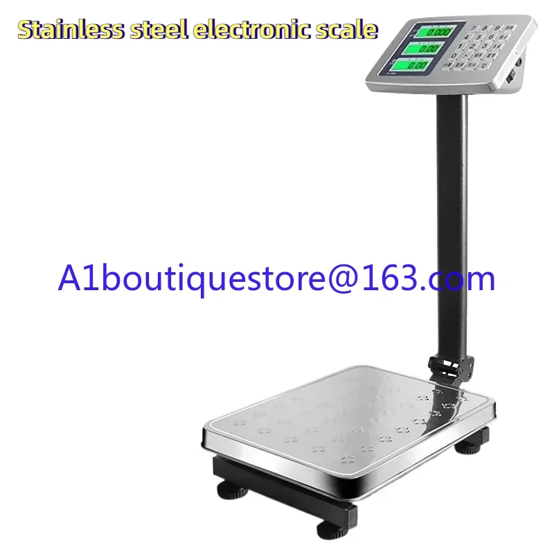 Commercial bench  stainless steel 150kg electronic scale 100kg  scale folding scale stainless steel material waterproof