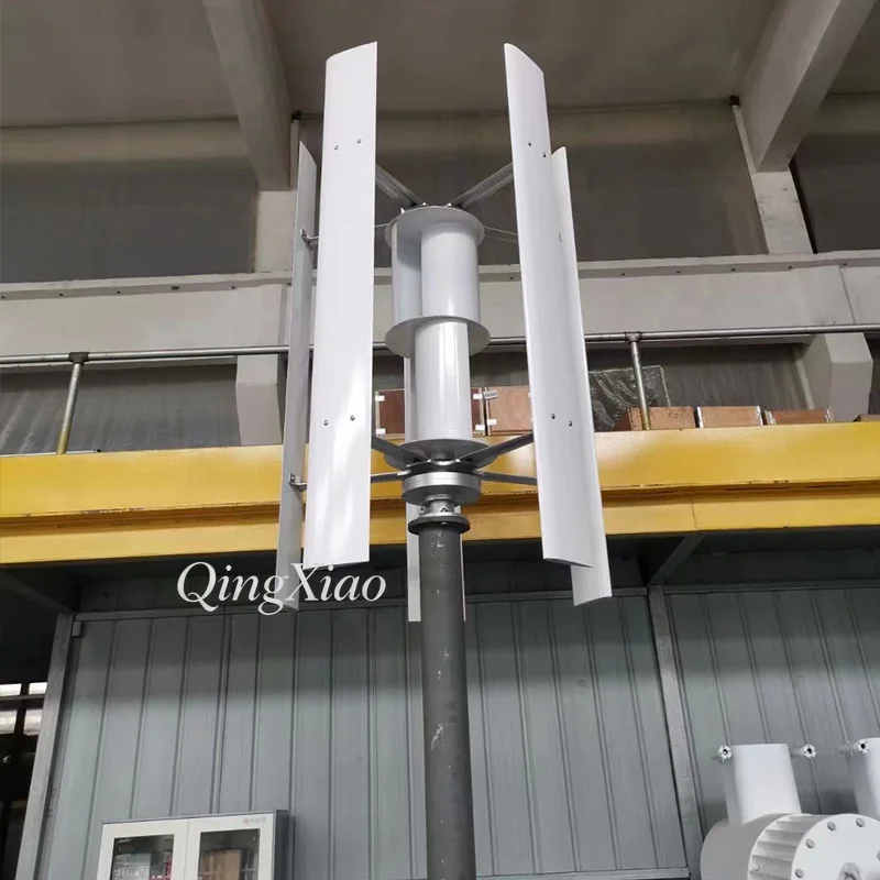 300W 800W Vertical Axis Wind Turbine Maglev Coreless Generator 12V 24V 48V Low Noise For Home Garden Use Outer Rotor Design view 4