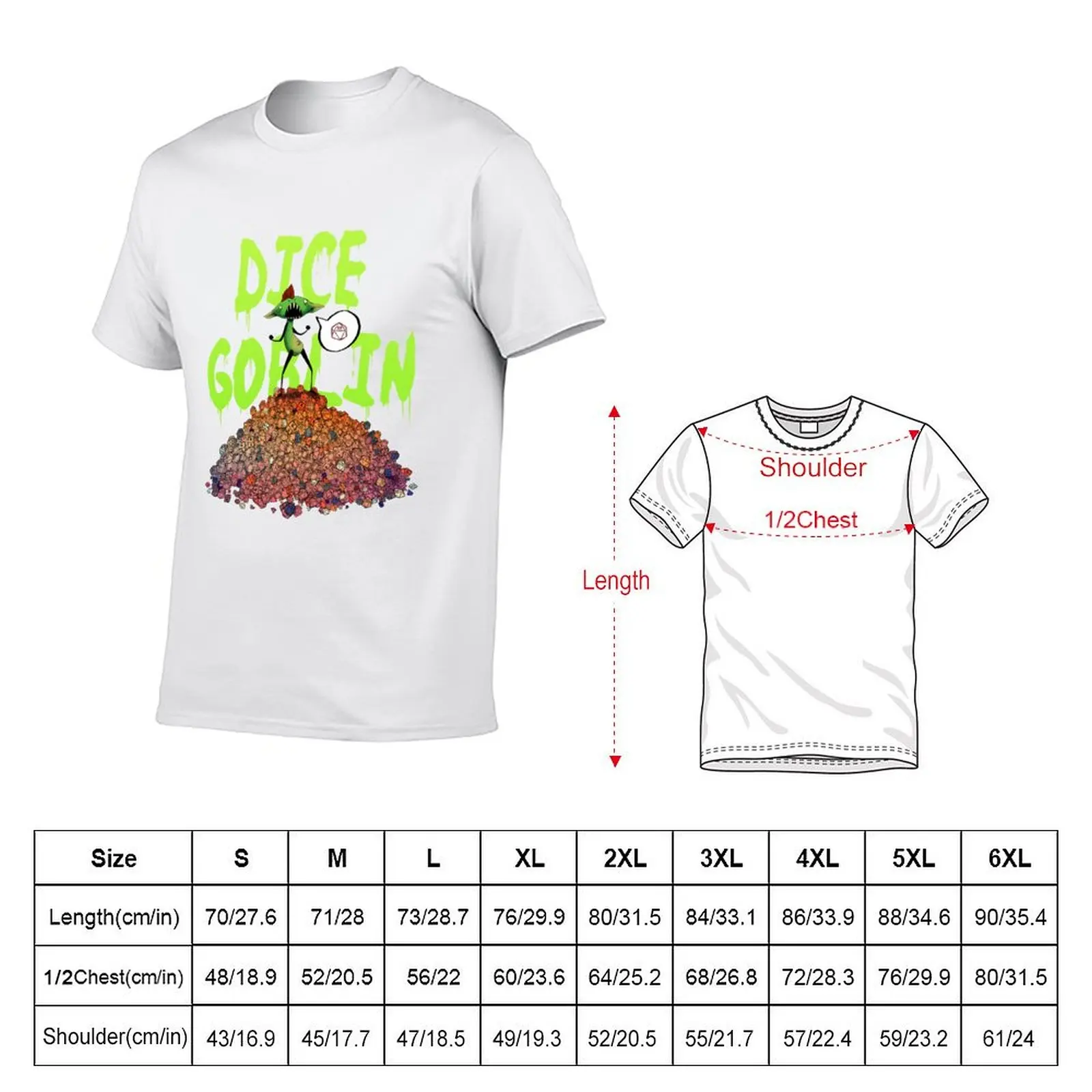 Dice Goblin T-Shirt t shirt man designer t shirts for man cotton soft T-Shirt