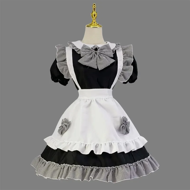 

Anime Kawaii Maid Lolita Cosplay Cartoon Japanese Soft Sister Dress Cute Dress Ruffles Bow Princess Tutu Dress