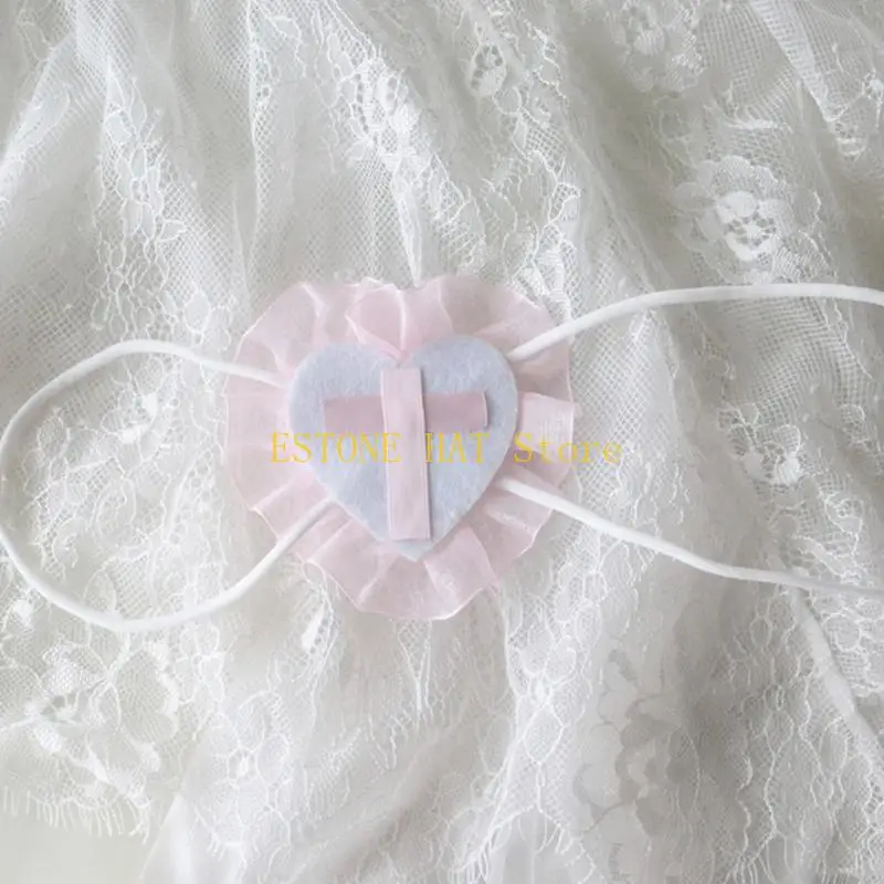 49mf Anime Eyewear Broldery Bounseple Men Party Single Eye Mask