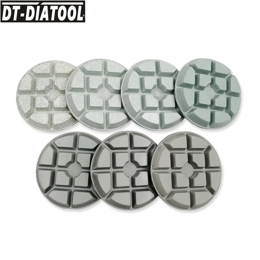 DT-DIATOOL 6 Chiếc/PK Đường Kính 80 Mm/3 "Nhựa Dán Kim Cương Bê Tông Miếng Đánh Bóng Sàn Làm Mới Chà Nhám đĩa Sửa Chữa Cho Sàn Bê Tông