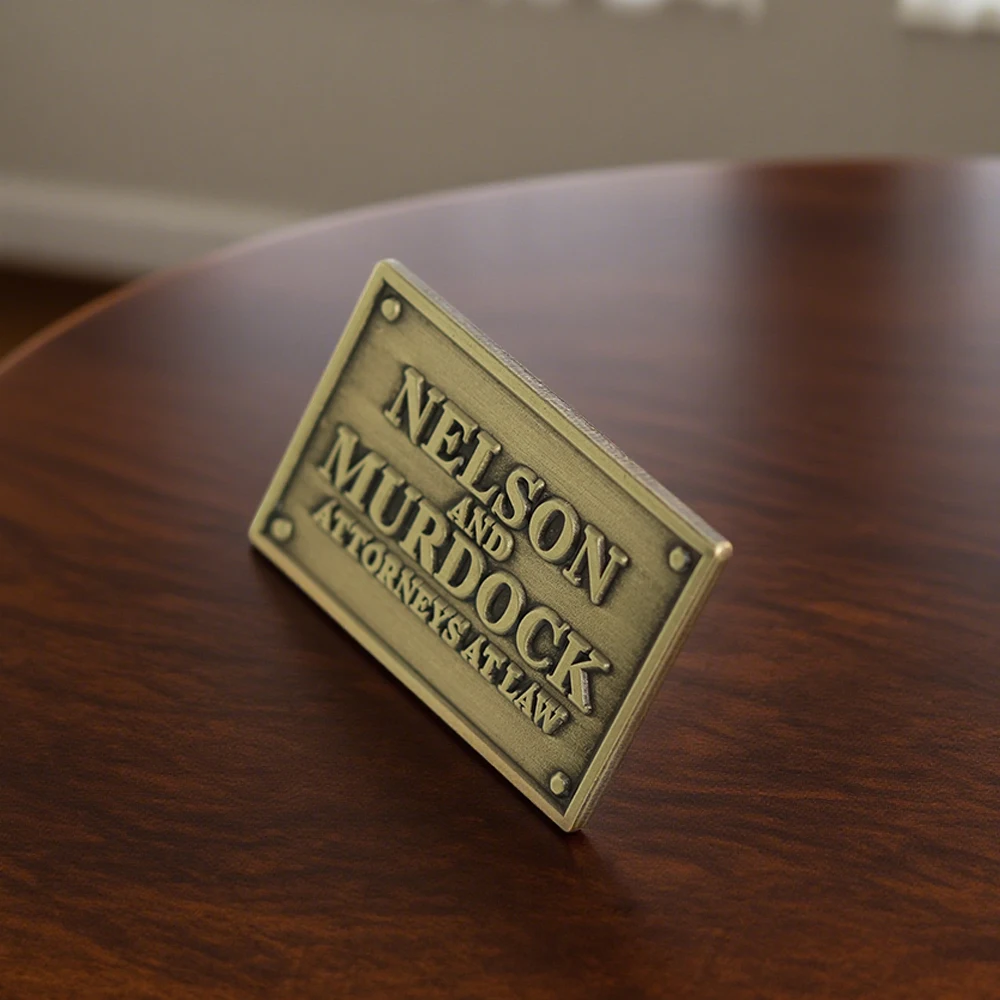 نيلسون وموردوك المحامي في القانون شارة شعار الفيلم الطرفية بروش شخصية خلع الملابس الملحقات التلبيب دبوس مروحة تذكارية #4