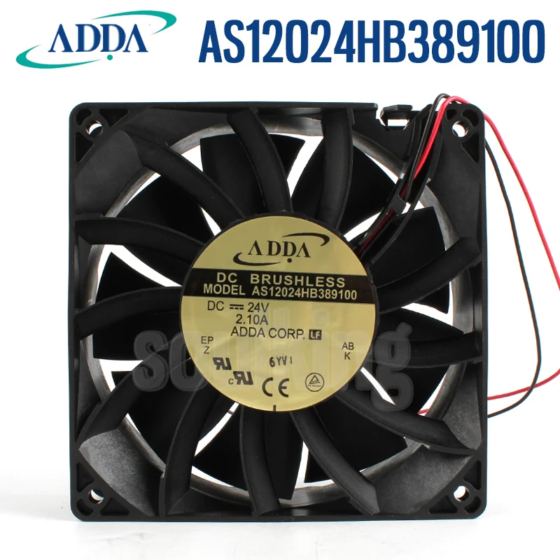 

NEW ADDA AS12024HB389100 12038 24V 2.10A high air volume cooling fan