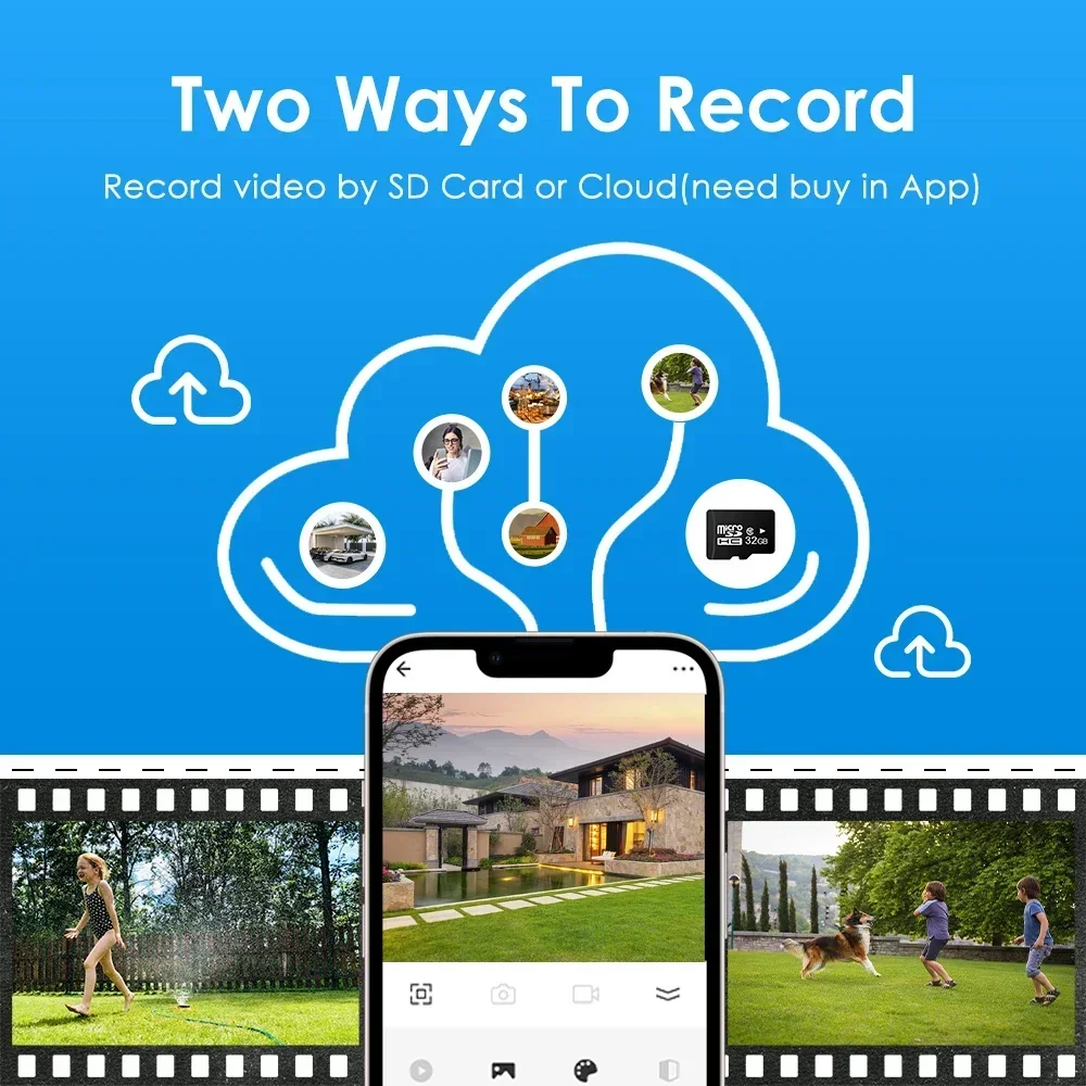 Monitor de bebê Tuya 5MP WiFi 360 °   Câmera PTZ com rastreamento automático, câmera de vídeo CCTV IP com visão noturna colorida