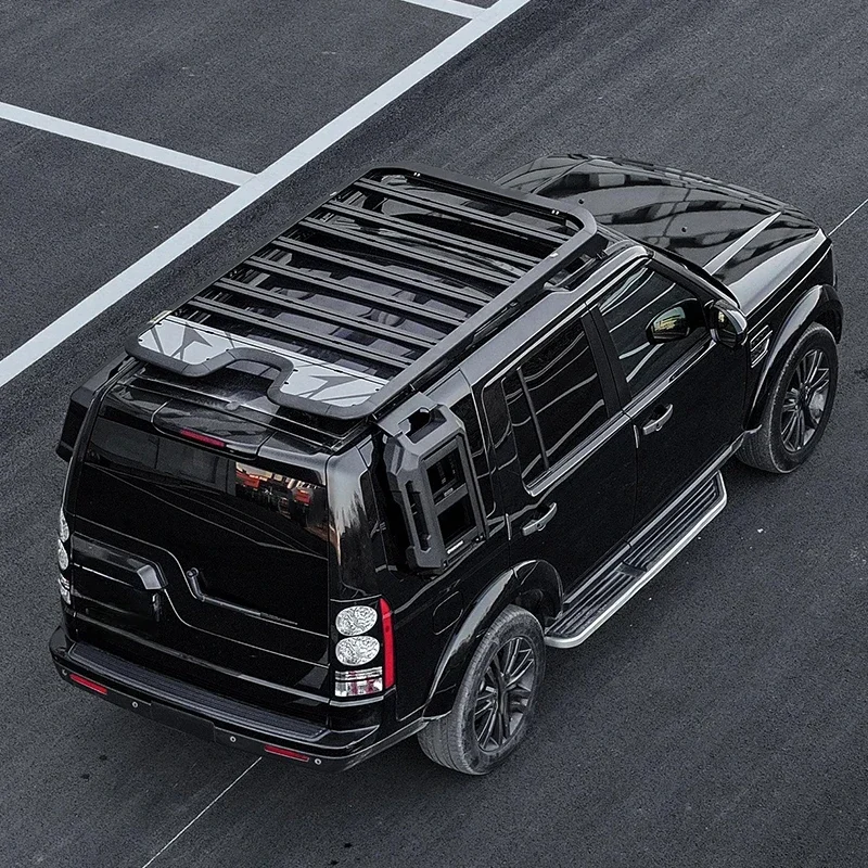 KQX Aluminum Alloy Roof Cargo Luggage Rack Basket with Side Ladder & Side Box  3/4 2005-2021 2022+, Heavy Du
