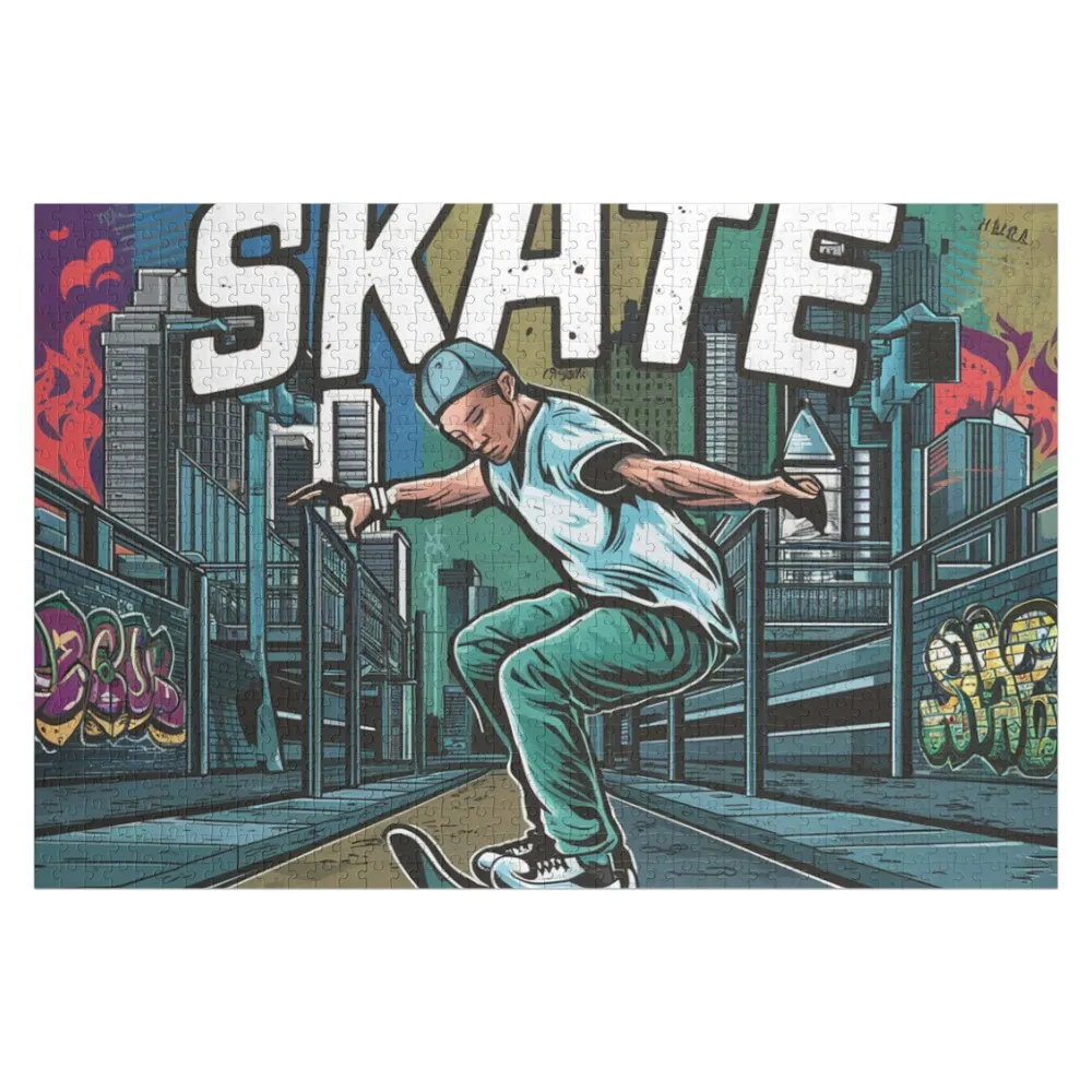 

Skate Jigsaw Puzzle Customizeds For Kids Custom With Photo With Personalized Photo Customizable Child Gift Puzzle