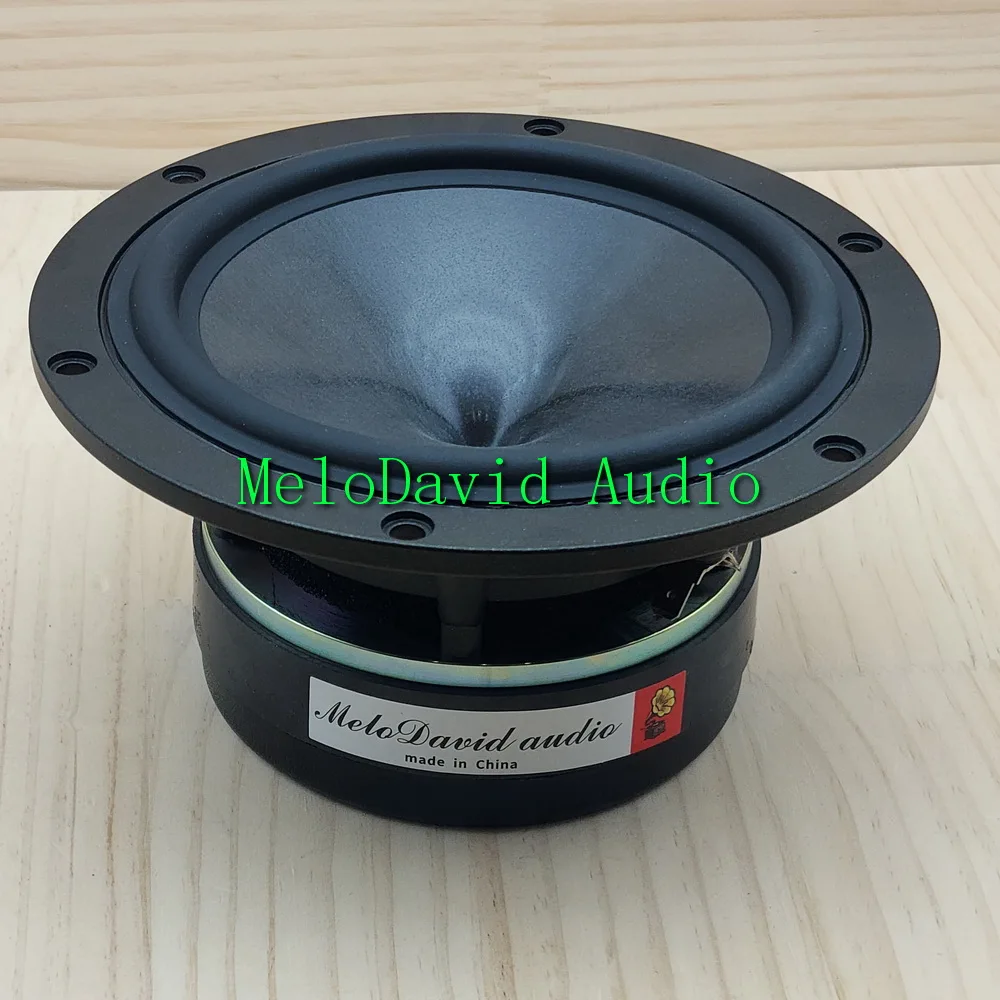 2 Pcs of  MeloDavid AT7SE  Spray coated graphene carbon fiber composite con  midbass woofer