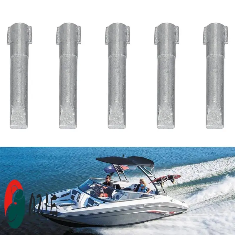 

5Pcs Silver Zince Anode Metal Zince Anode For Yamaha Outboard Engine 50HP-225HP 62Y-11325-00 62Y-11325-01
