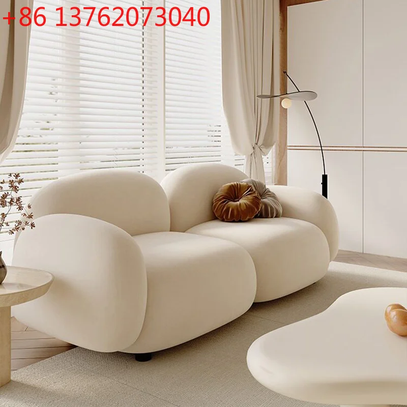 

Nordic Luxury Room Sofa Modern Cream Style Homestay Lounge Straight Row Clothing Store Sofa Home Furniture Mobiliario