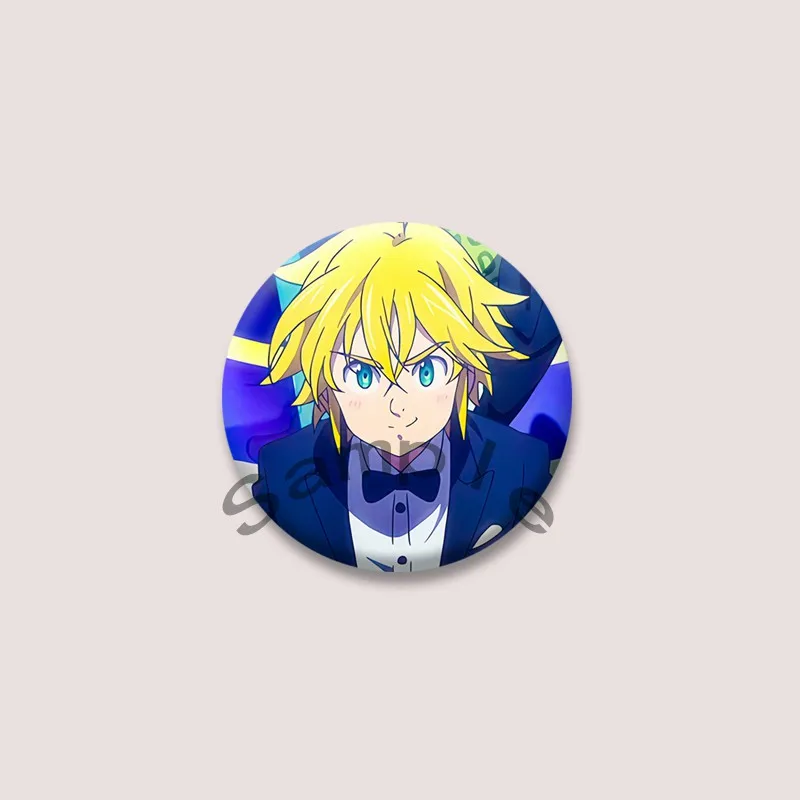 أنيمي شخصية Meliodas إليزابيث مضحك شارات الخطايا السبع المميتة الكرتون بروش حقيبة قميص دبابيس مجوهرات اكسسوارات الهدايا