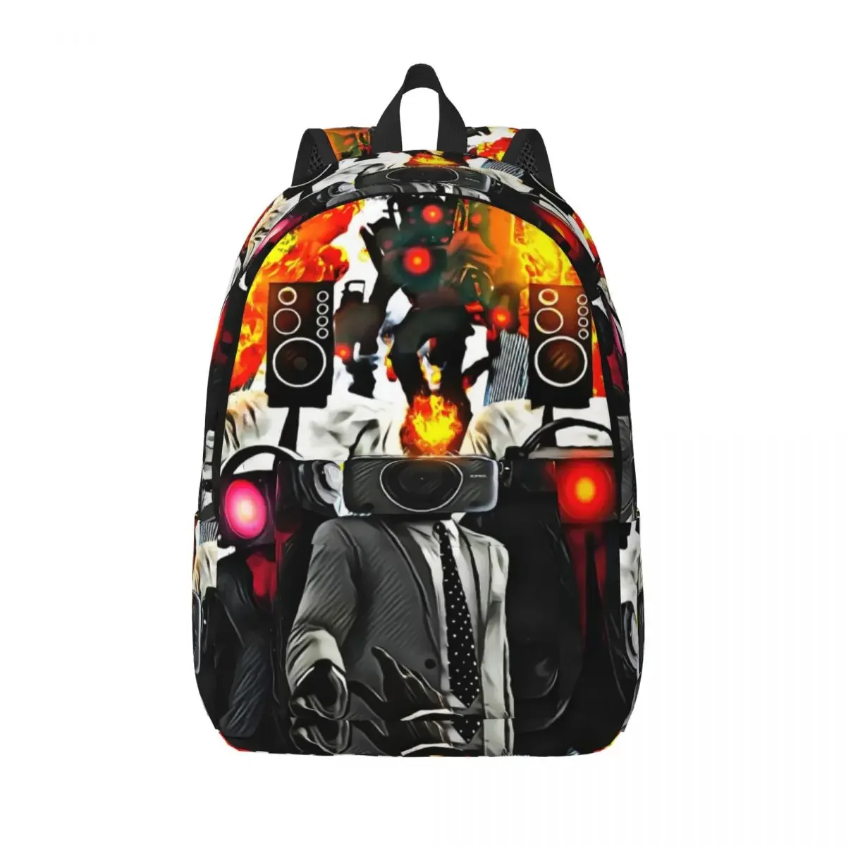 

Skibidi Toilet Anime for Teens Student School Bookbag Titan Speakerman Daypack Elementary High College Lightweight