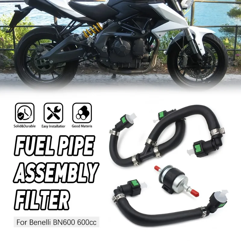 Motorcycle Fuel Oil Pipe With Built-In Filter For Benelli BN600 600Cc Models- Accessories Kit