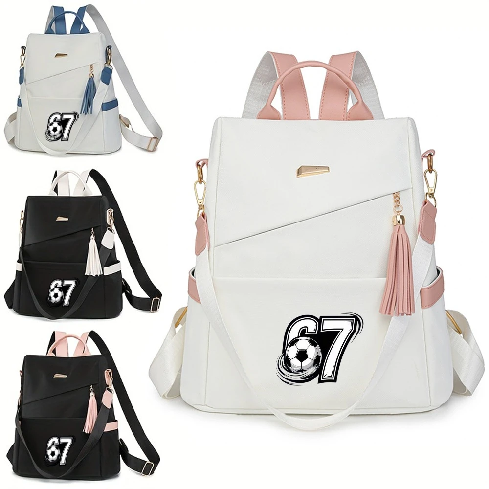 

New Waterproof Nylon Women Backpack Female Travel Bag Backpacks Schoolbag for Teenage Girls Solid Color Bookbag Mochila Bookbag