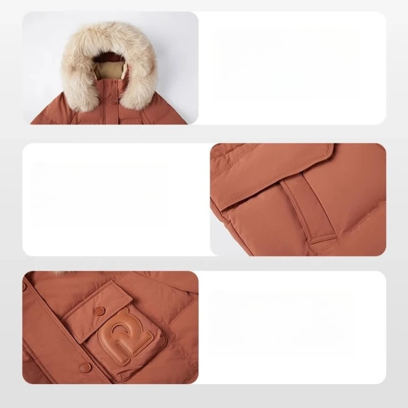 Chericom Damen-Daunenjacke, 2022, Winter, mit Kapuze, kurze Daunenmäntel, warm, Pendeln, elegante Oberbekleidung, Damenkleidung, Y309202Y