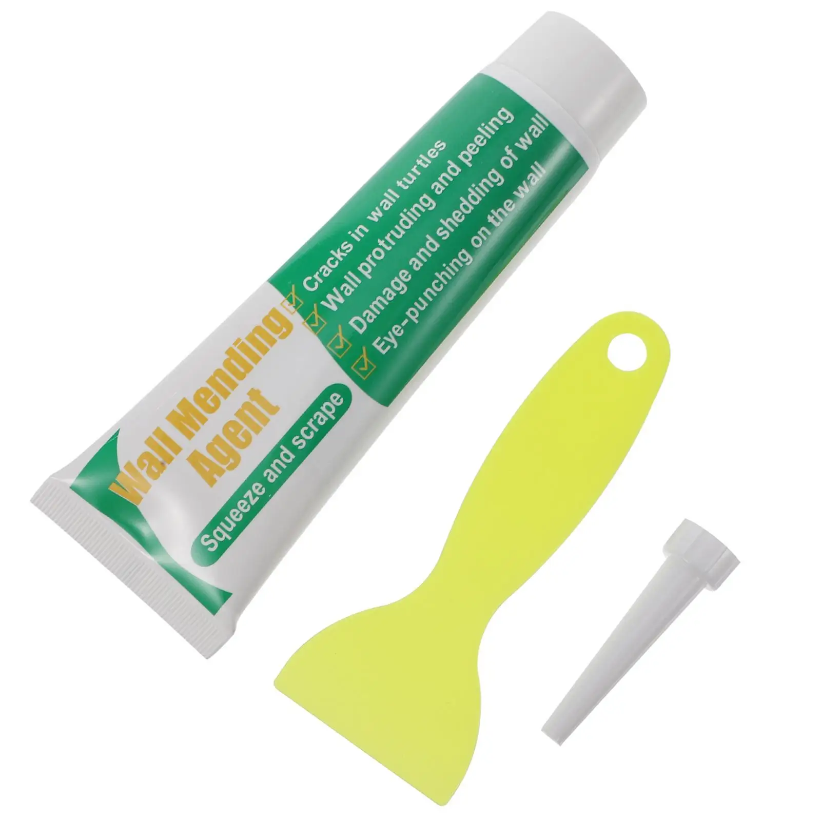 

Wall Plaster Paint Roller Kit Mending Tool Ointment Cream Spot Home White Latex Paste Repair Hole