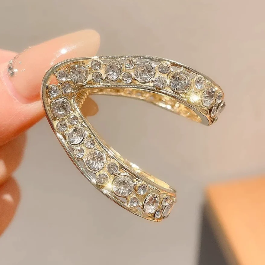 Mini Strass Haar Krabbe Clip Für Frauen Kleine Mode Anti-Herabhängen Metall Hohe Pferdeschwanz Haar Klaue Kopfschmuck Haar Zubehör – Detail 5