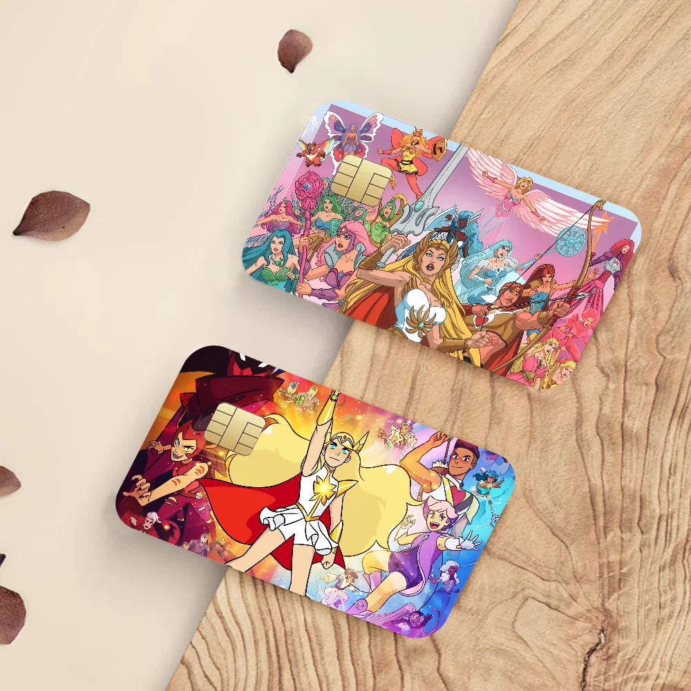 BANDAI She Ra Princess Of PowerAnime Cartoon Bear Skin Sticker Film Tape Case For Big Credit Debit Card Front Side