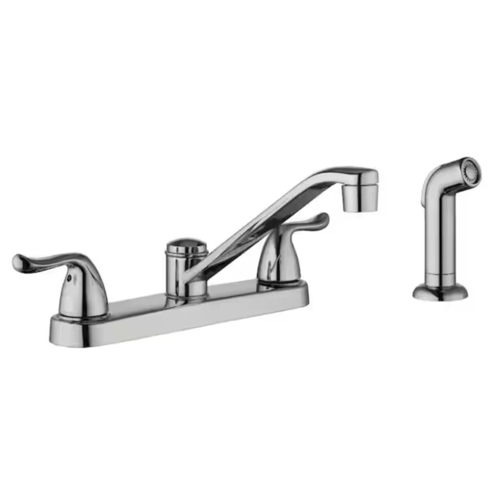 

US Constructor Double-Handle Standard Kitchen Faucet Polished Chrome