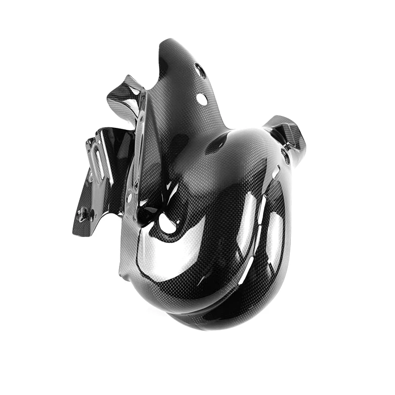 

For Panigale V4 V4S V4R Streetfighter V4 S 2018-2021 Full Carbon Fiber Exhaust Hood Heat Shield Motorcycle Accessories Euro 4