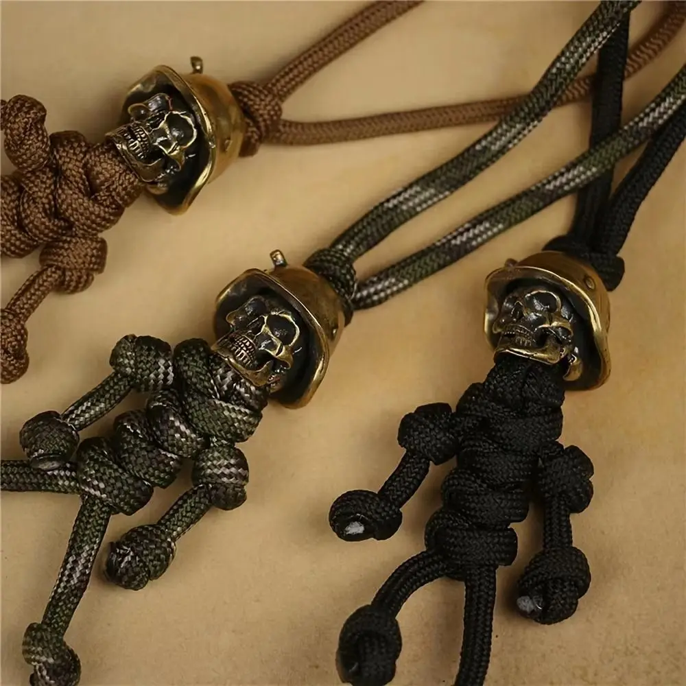 Metal Material Skull Keychain Skull Design Soldier Theme Luggage Pendant Hanging Pendant Jewelry Style Accessory Keychain