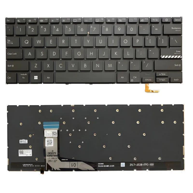 New Laptop Keyboard For ASUS X1402 X1402ZA X1403ZA X1403Z M1402 M1403 D1402 F1402 US with backlit Black