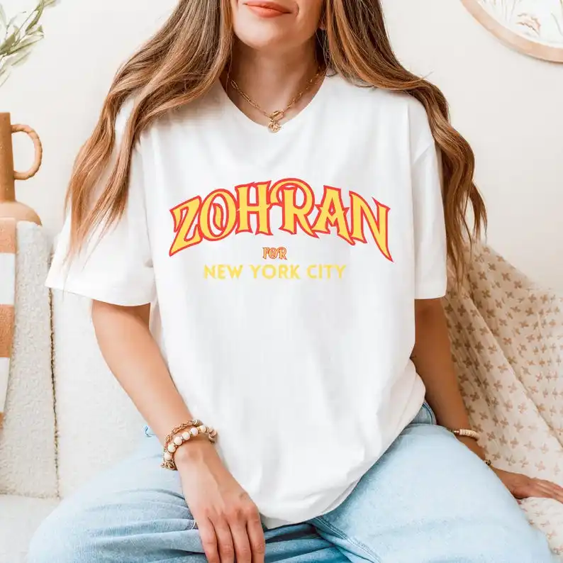 التصويت Zohran Rank Zohran Shier لمدينة نيويورك 2025 مدينة نيويورك أول عمدة المسلمين الديمقراطيين التقدميين تجميد الإيجار المحملة ملابس علوية من القطن #3