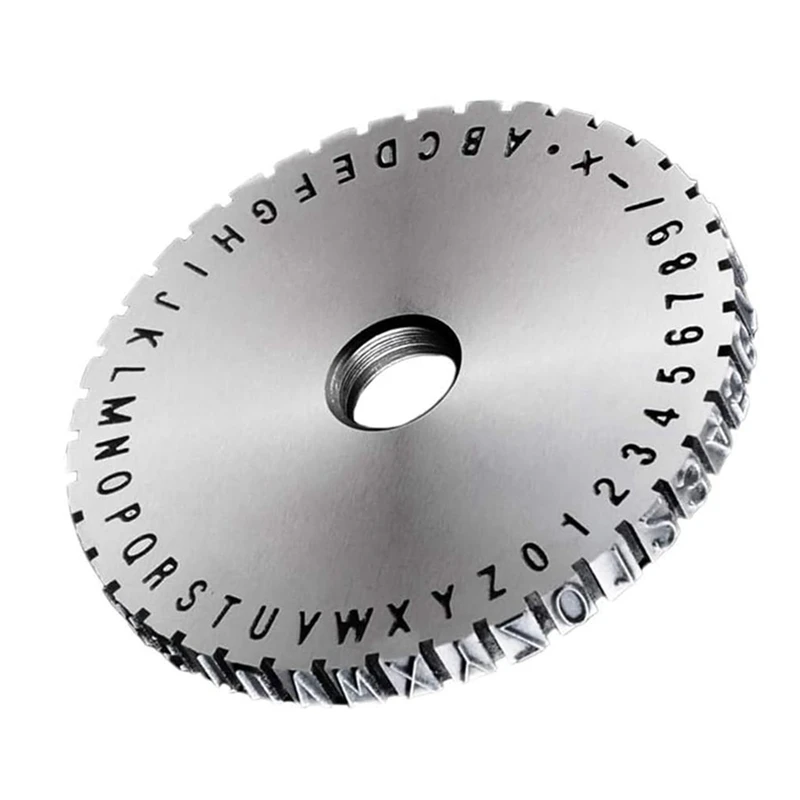 Manual Marking Steel Stamp Wheel Accessories For Nameplate Metal Label Stamping Printer Machine