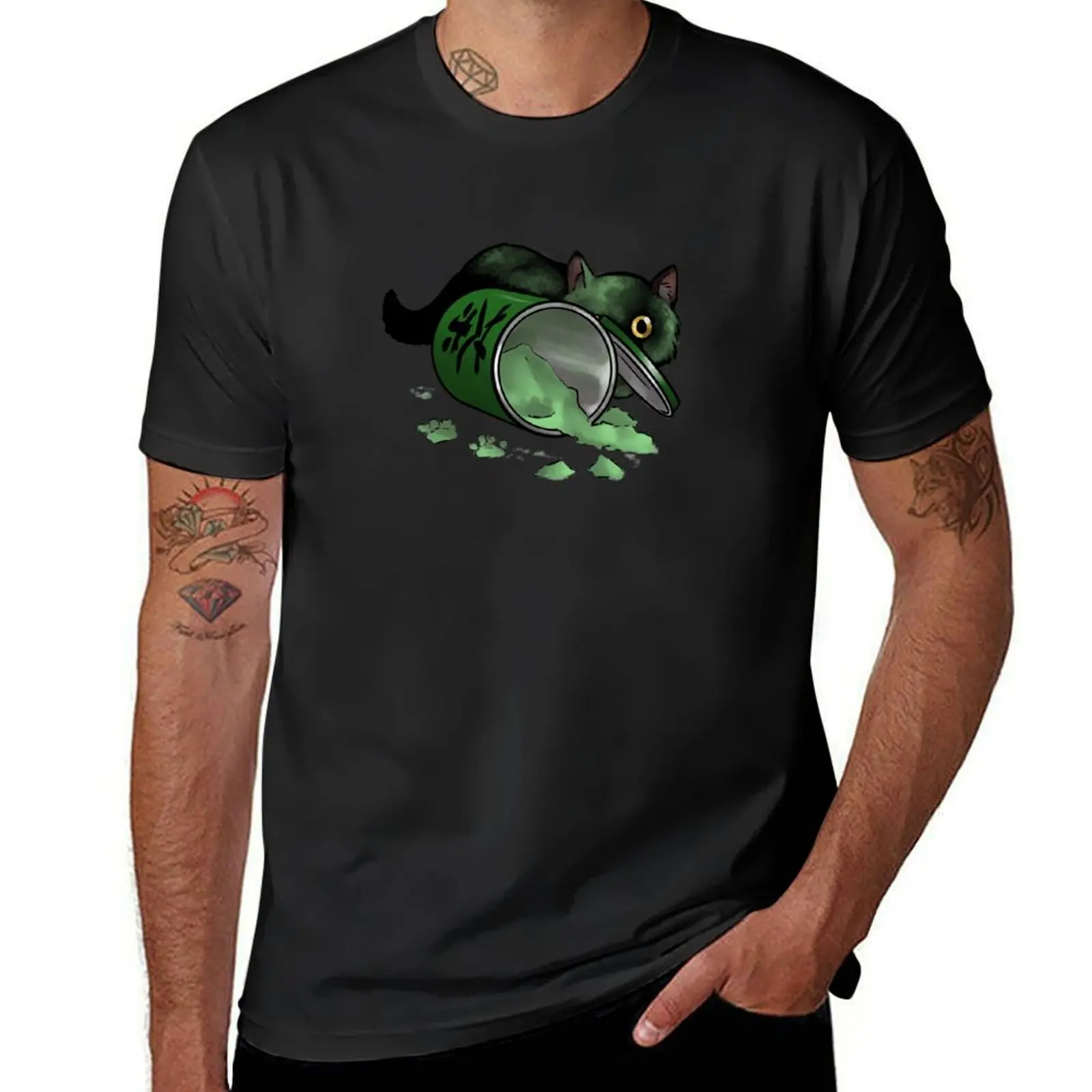 Camiseta japonesa con estampado de Kitten Matcha para hombre, ropa estética personalizada, hip hop