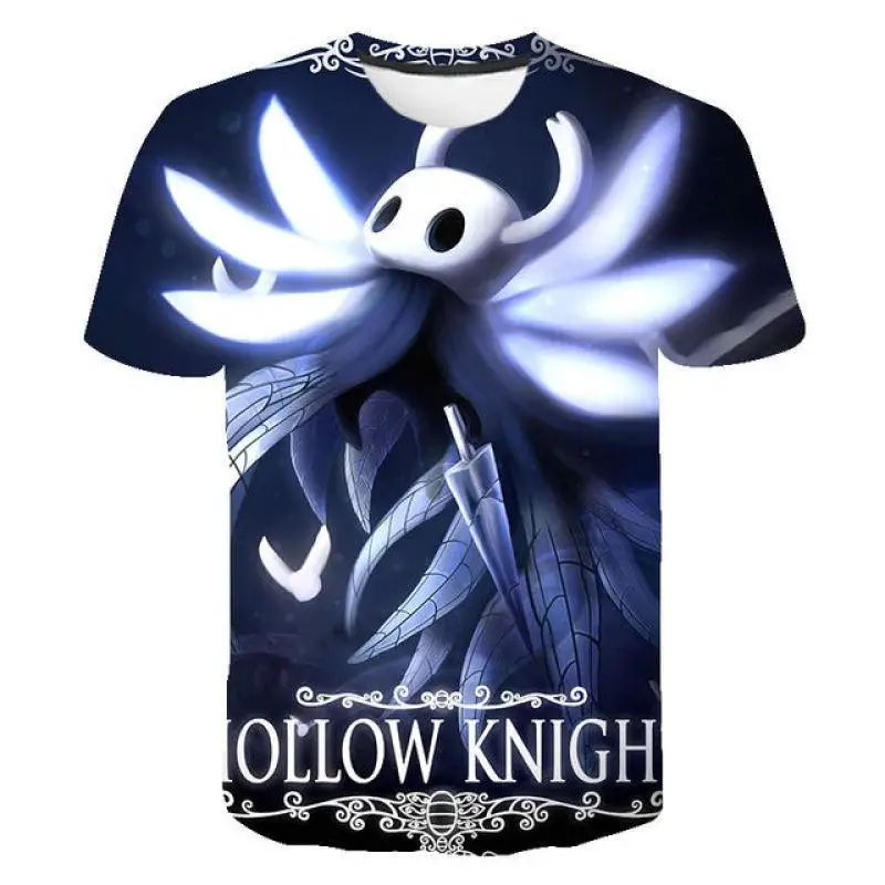 Hollow Knight 3D Print T-Shirts Men Women O-Neck Short Sleeve T Shirt Hip-hop Oversized Tees Harajuku Tops Man Street Clothing