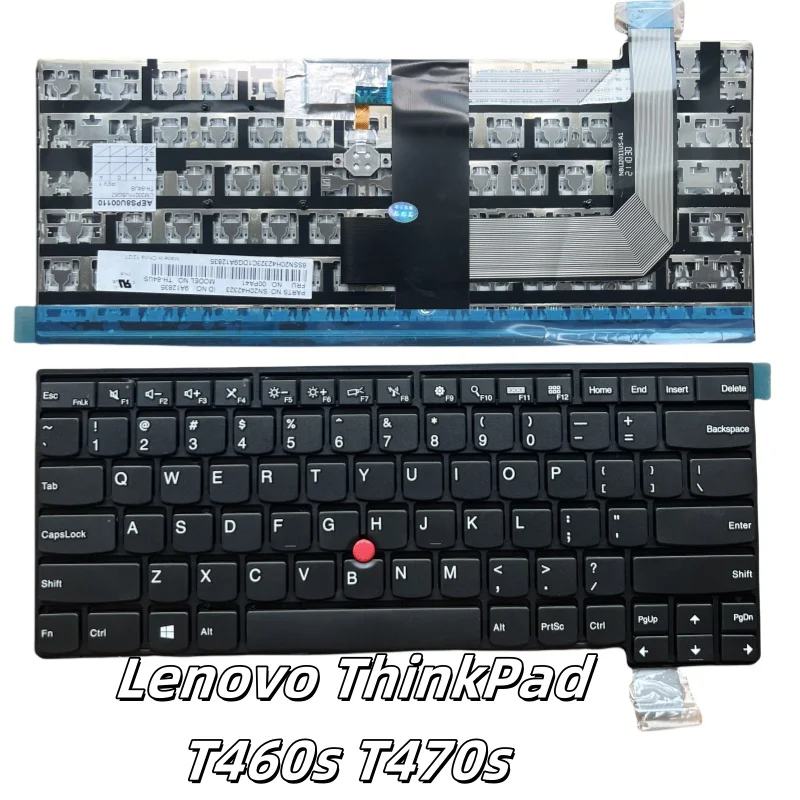 

Сменная клавиатура для ноутбука Lenovo ThinkPad T460s T470s (не подходит для T460 T460p T470 T470p) без подсветки