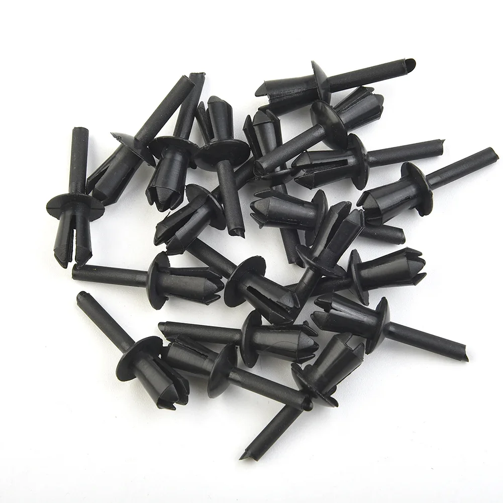 20Pcs 5mm Hole Fender Liner Rivet Expanding Clip Head Diameter 10mm Stem Length 11.8mm For BMW E12 E28 E30 E34 E36 E39 E46 E60