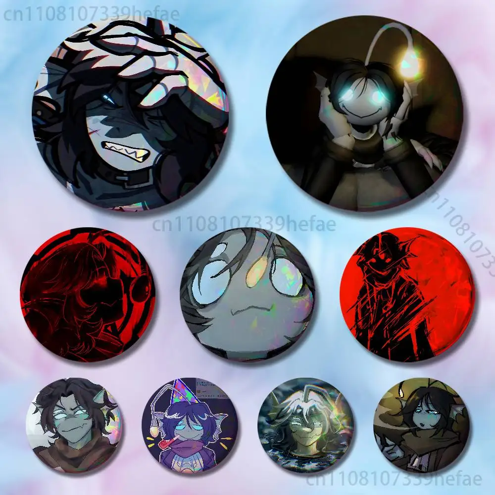 

P-Pressure S-Sebastian Solace 32mm 58mm 75mm 44mm 25mm Anime Badges Brooches DIY Pins Decorations Birthday Valentine Gifts