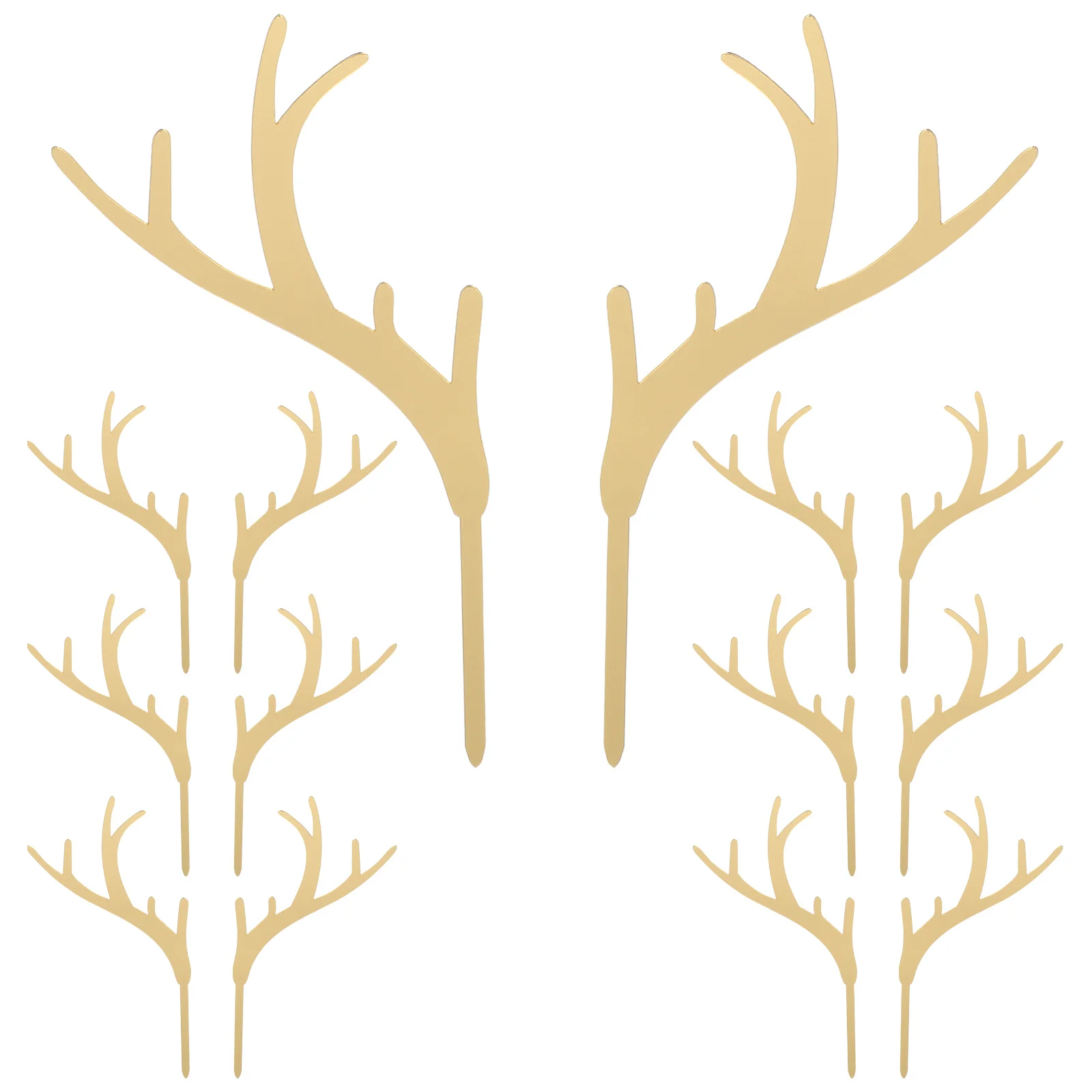 

7Pairs Christmas Antlers Acrylic Cake Toppers Cartoon Design Dessert Decoration for Party Festival Acrylic Cake Topper