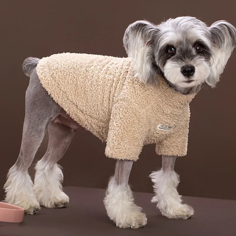 

Plush Dog Clothes Winter Warm Clothing Pullover Hoodies For Small Dogs Chihuahua Dachshund York Puppy Kitten Sweatshirt Sweaters