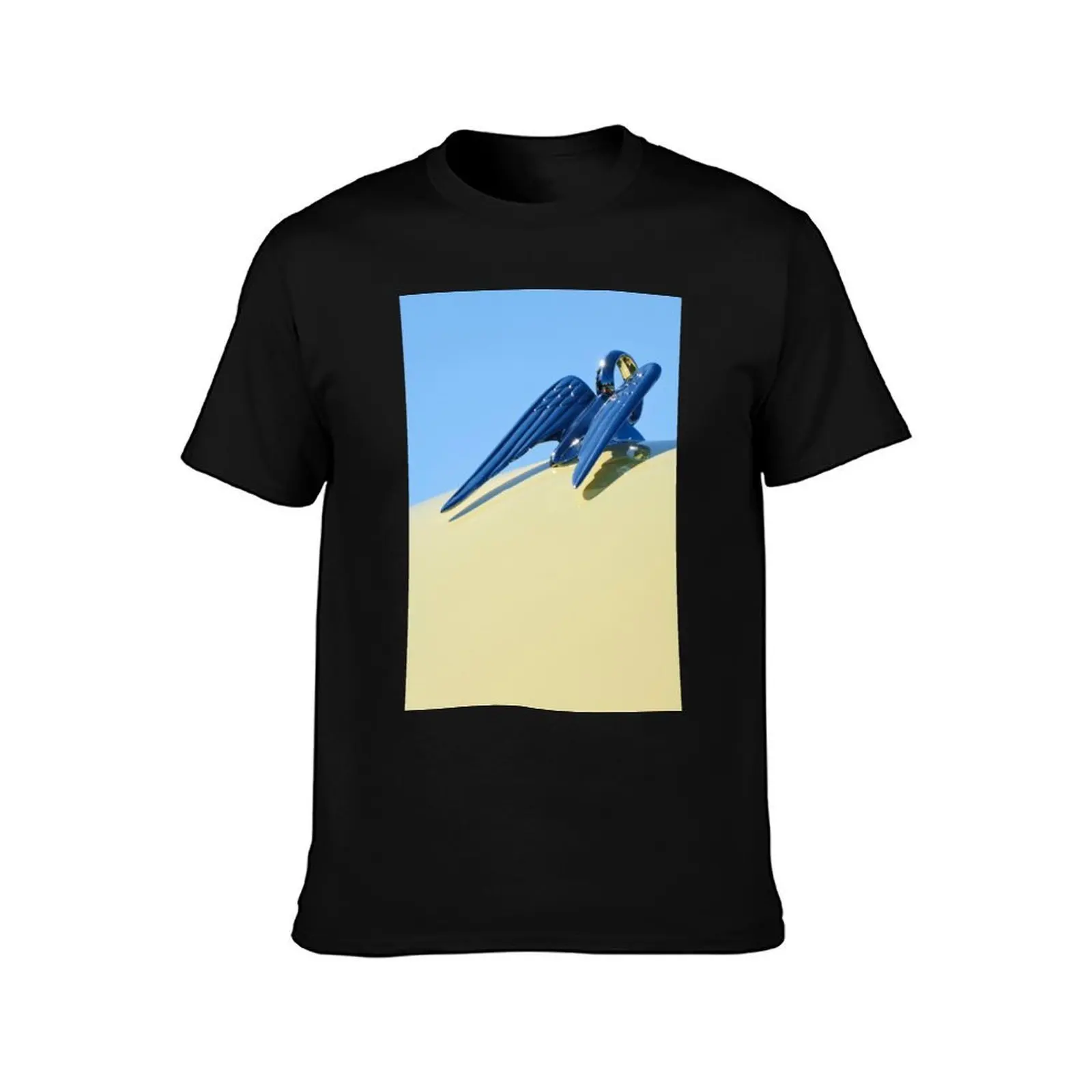 1951 C New Yorker Convertible Hood Ornament -0061c T-Shirt, Summer Casual Cotton Tee, Oversized Streetwear Tops, 100% Cotton