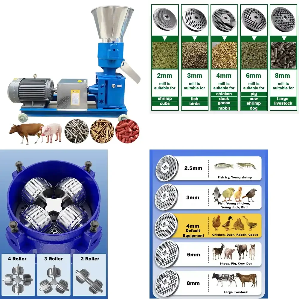 Máquina de Pellets para Alimento Animal, Máquina Procesadora de Alimento para Aves de Corral, Pollos y Peces, en Oferta
