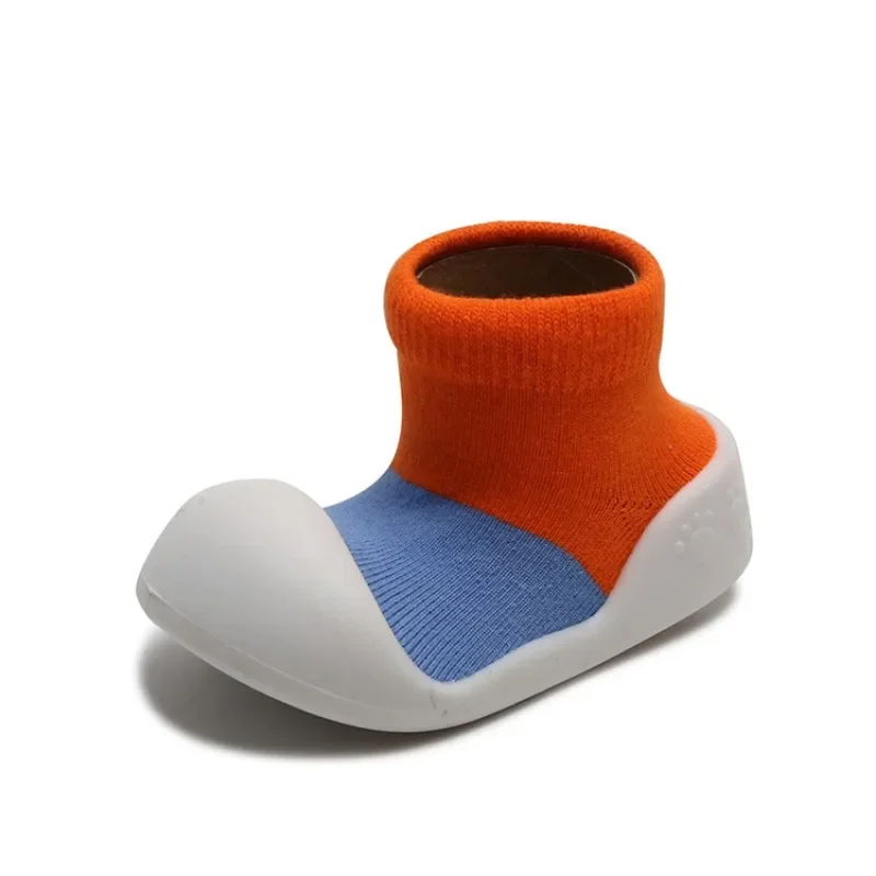 Chaussures de Marche pour Bébé, Chaussettes de Sol Colorées, Semelle Souple, Antidérapante, Respirantes, pour Garçon et Fille, Nouvelle Collection Automne