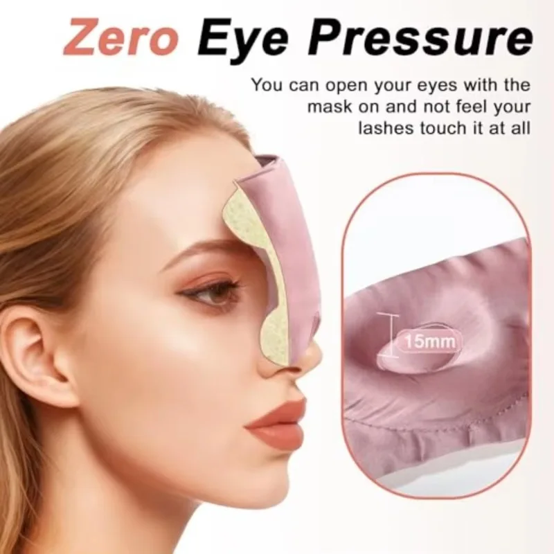 Luxury 100% Mulberry Silk Sleep Mask Ultra Soft Smooth Lightproof Eye Mask Travel Sleep Aid Blindfold Gift for Women Men