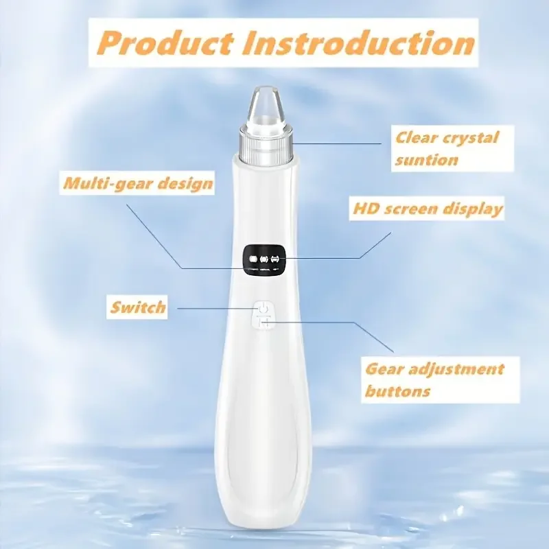 5 قوة شفط مزيل الرؤوس السوداء المسام فراغ ، النساء مزيل الرؤوس السوداء المسام فراغ ، مجموعة أدوات تنظيف مسام الوجه لأداة استخراج الكبار #2