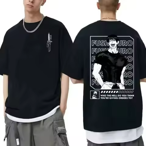 Japanese Anime Jujutsu Kaisen Fushiguro Toji Graphic T-shirt Men Women Fashion Loose T Shirts Fashion Cotton Tee Shirt Y2k Top