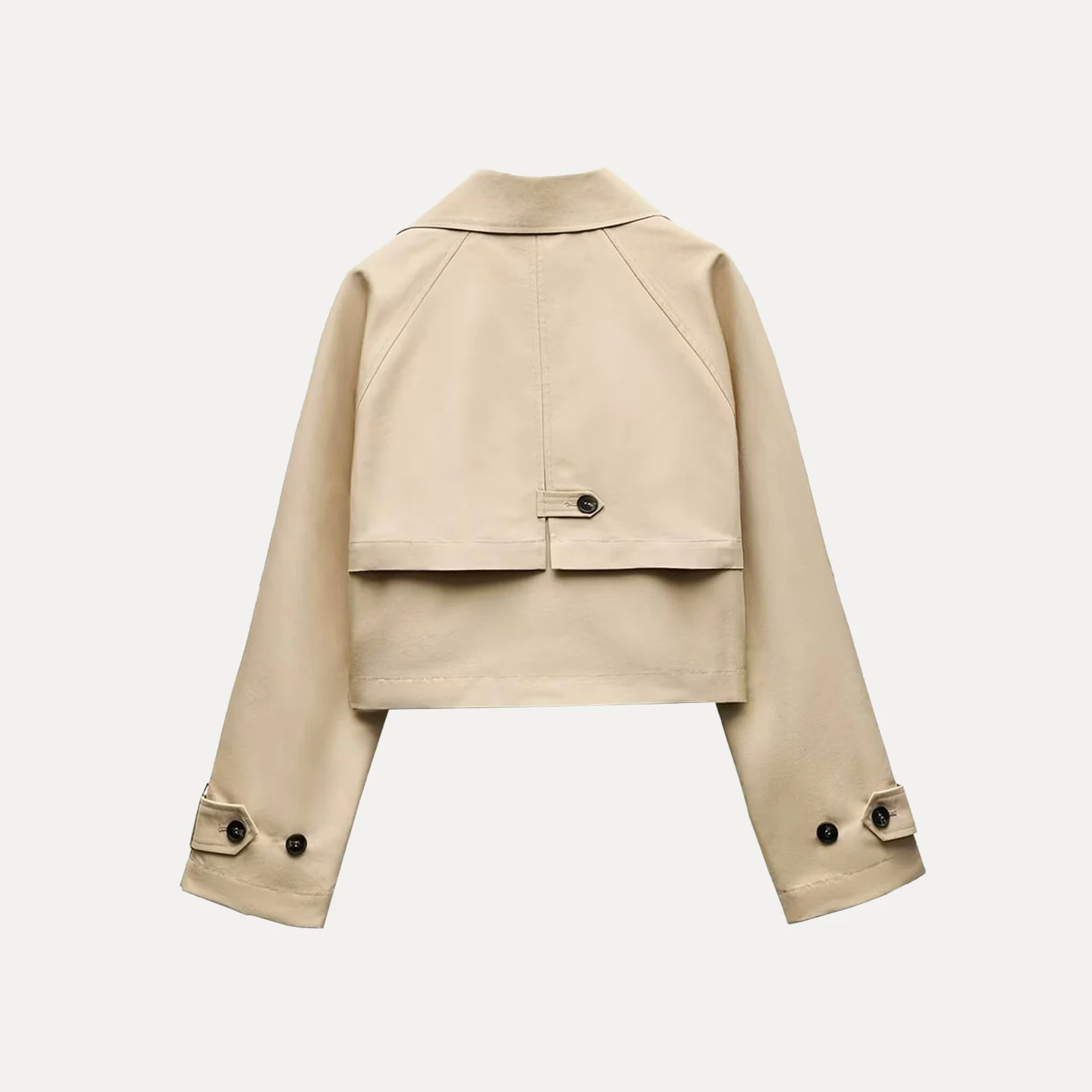 

Z Faionable ort Coat Jaet for Women Ele Windbreaker Sle Outerwear Stand Fit Other Material 00% Autumn Se...