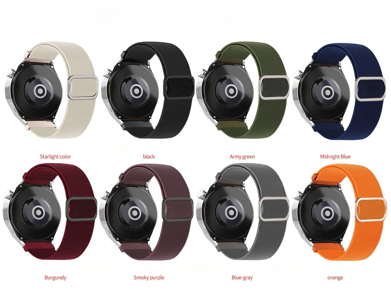20/22mm Elastic Strap for Huawei GT2/GT3 42mm46mm Nylon Replacement Wristband for Huawei GT3 Pro/GT2 Pro/Watch 4 pro/GT Cyber