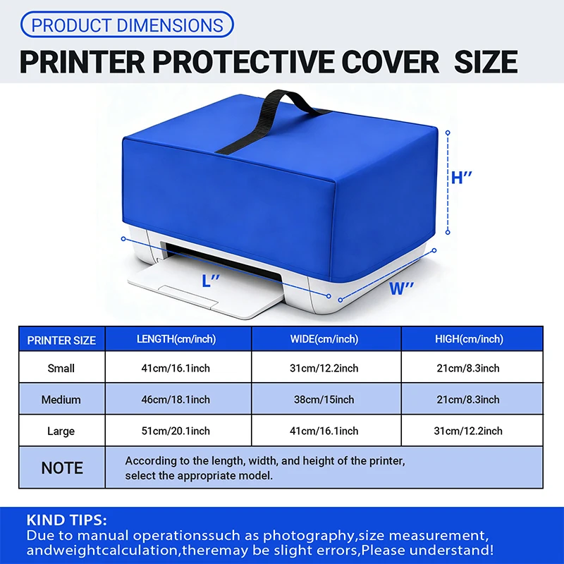 Scalebeard Waterproof Printer Dust Cover Oxford Cloth Durable Easy To Clean Accessory for Home Office Use Equipment Protection